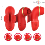 INTENSE - PATTY ESTIMULADOR CON 4 CABEZALES, SUCCIÓN, TAPPING, TICKLING Y LICKING - Imagen 2