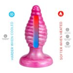 SILEXD - CHERRY PLUG ANAL FANTASY SILICONA LIQUIDA TERMOREACTIVO ROSA 9.2 CM - Imagen 5