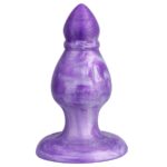 SILEXD - QUEEN PLUG ANAL FANTASY SILICONA LIQUIDA TERMOREACTIVO LILA 9.2 CM - Imagen 3