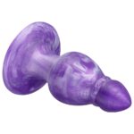 SILEXD - QUEEN PLUG ANAL FANTASY SILICONA LIQUIDA TERMOREACTIVO LILA 9.2 CM - Imagen 4