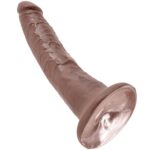 KING COCK - 7 PENE COLOR CHOCOLATE 17.8 CM - Imagen 5