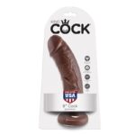 KING COCK - 8 PENE MARRÓN 20.3 CM