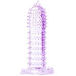 BAILE - FUNDA PARA PENE CON PUNTOS ESTIMULANTES MORADO 14 CM - Imagen 5