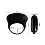 PRETTY LOVE - BERTRAM ANILLO VIBRADOR NEGRO - Imagen 5