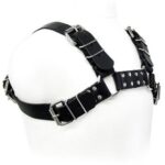 LEATHER BODY - BLACK BULL DOG HARNESS - Imagen 2