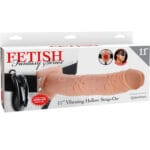 FETISH FANTASY SERIES - 11 ARNES VIBRADOR CON TESTICULOS HUECO MAN 27.9 CM NATURAL - Imagen 3