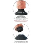 KING COCK - DILDO VIBRADOR 23 CM NATURAL - Imagen 4