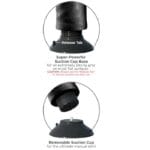 KING COCK - DILDO VIBRADOR CON TESTÍCULOS 23 CM NEGRO - Imagen 5