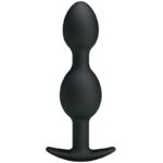 PRETTY LOVE - BOLAS ANALES SILICONA 12.5 CM NEGRO