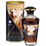 SHUNGA - ACEITE MASAJE EFECTO CALOR SABOR CAFÉ 100 ML