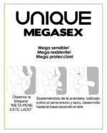 UNIQ - MEGASEX PRESERVATIVOS SENSITIVOS CON LIGUERO SIN LATEX 3 UNIDADES - Imagen 2