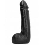 ALL BLACK - DILDO REALÍSTICO NEGRO SUAVE 20 CM - Imagen 2