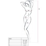 PASSION - WOMAN BS013 BODYSTOCKING BLANCO TALLA ÚNICA - Imagen 2