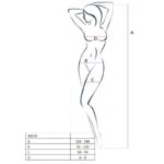 PASSION - WOMAN BS014 BODYSTOCKING BLANCO TALLA ÚNICA - Imagen 2