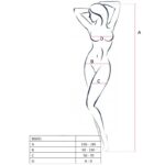 PASSION - WOMAN BS031 BODYSTOCKING BLANCO TALLA ÚNICA - Imagen 2