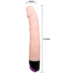 BAILE - ADOUR CLUB VIBRADOR REALÍSTICO 23 CM NATURAL - Imagen 3