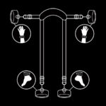 FETISH SUBMISSIVE - POSICIÓN MASTER CON 4 ESPOSAS CON FORRO DE NEOPRENO - Imagen 4