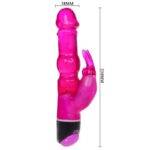 BAILE - WAVES OF PLEASURE FANTASY VIBRADOR CON RABBIT LILA 23 CM - Imagen 3