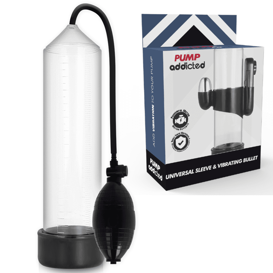 img_77490_a3cf79c65553e6a8f3a93fc12cd03d6c_1.png PUMP ADDICTED - BOMBA ERECCIÓN RX3 TRANSPARENTE CON VIBRADOR - Imagen 1