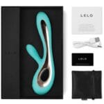 LELO - SORAYA 2 VIBRADOR RABBIT VERDE AGUA - Imagen 2