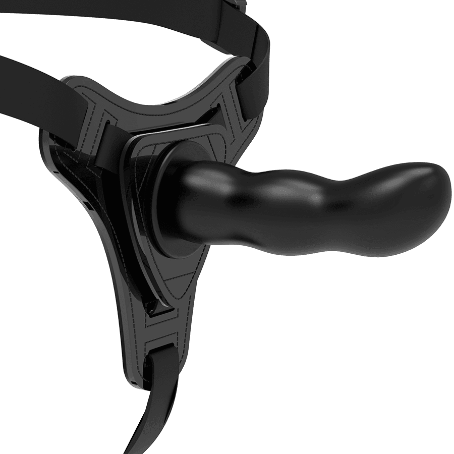img_79301_3f9b7b16ccb3069fc4b754a644ab3733_1.png FETISH SUBMISSIVE HARNESS - SILICONA NEGRO G-SPOT 16 CM - Imagen 1