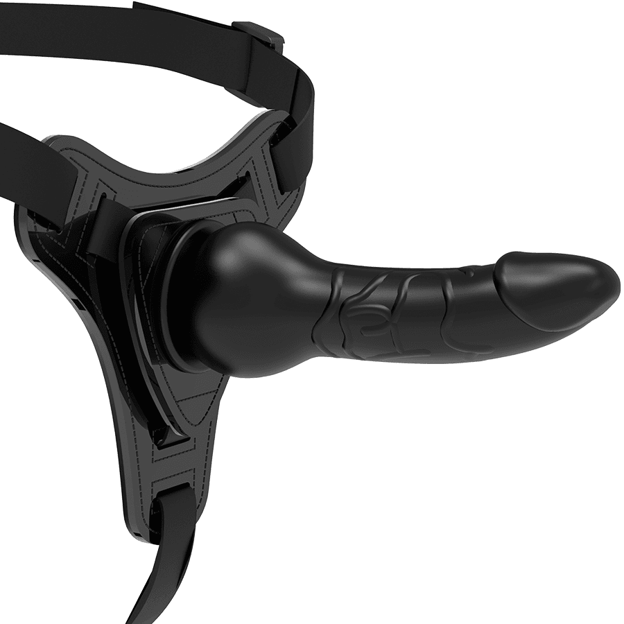 img_79313_7cf937ebdca366c5cec2ced099bf346c_1.png FETISH SUBMISSIVE HARNESS - SILICONA NEGRO REALISTIC 16 CM - Imagen 1