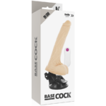 BASECOCK - VIBRADOR REALÍSTICO CONTROL REMOTO NATURAL 19 CM -O- 4 CM - Imagen 4