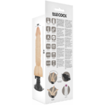 BASECOCK - VIBRADOR REALÍSTICO ARTICULABLE CONTROL REMOTO NATURAL 20 CM -O- 4.5 CM - Imagen 5