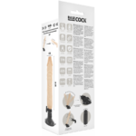 BASECOCK - VIBRADOR REALÍSTICO CONTROL REMOTO NATURAL 20 CM -O- 4 CM - Imagen 5