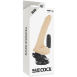 BASECOCK - VIBRADOR REALÍSTICO CONTROL REMOTO NATURAL CON TESTÍCULOS 20 CM -O- 4 CM - Imagen 4