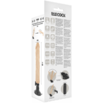 BASECOCK - VIBRADOR REALÍSTICO CONTROL REMOTO NATURAL 21 CM -O- 4 CM - Imagen 5