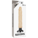 BASECOCK - VIBRADOR REALÍSTICO 2-1 NATURAL 20 CM -O- 4 CM - Imagen 5