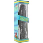 SEVEN CREATIONS - VINIL P-SHAPE VIBRATOR BLACK PENE 20 CM - Imagen 2