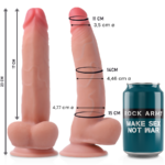 ROCKARMY - LEOPARD DILDO REALISTA DUAL DENSITY 23 CM -O- 4.77 CM - Imagen 3