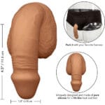 CALEXOTICS - PACKING PENIS PENE DE SILICONA 12.75CM CARAMELO - Imagen 4
