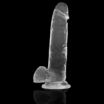 X RAY - CLEAR DILDO REALISTA TRANSPARENTE 22 CM -O- 4.6 CM - Imagen 5