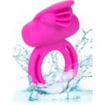 CALEXOTICS - DUAL CLIT FLICKER ENHANCER DOBLE ANILLO VIBRADOR DE SILICONA ROSA - Imagen 4