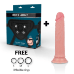 ROCKARMY - HARNESS + LIQUID SILICONE DILDO PREMIUM AVENGER 19 CM -O- 3.98 CM - Imagen 2