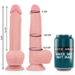 ROCKARMY - ARNÉS + LIQUID SILICONE DILDO PREMIUM SPITFIRE 21 CM -O- 4.62 CM - Imagen 3