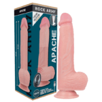 ROCKARMY - ARNÉS + LIQUID SILICONE VIBRADOR CONTROL REMOTO PREMIUM APACHE 20.5 CM -O- 4.62 CM - Imagen 3