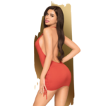 PENTHOUSE - EARTH SHAKER MINI VESTIDO BLANCO L/XL - Imagen 2