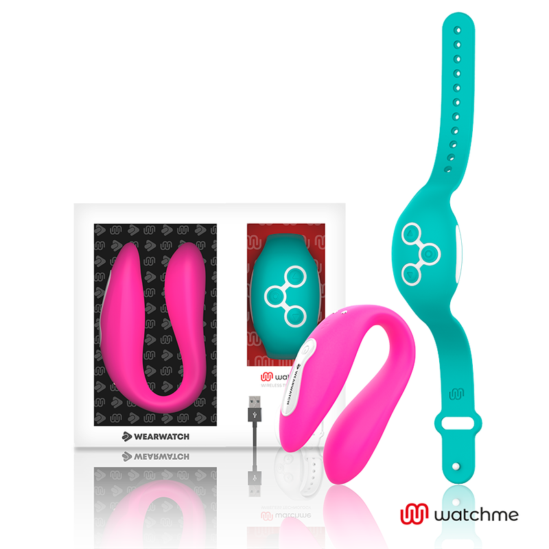 img_99102_81289e5f0f1b6f3abf969bc88d4855e7_1.png WEARWATCH - VIBRADOR DUAL TECHNOLOGY WATCHME FUCSIA / AGUA MARINA - Imagen 1